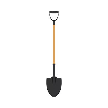Spade, Hoe