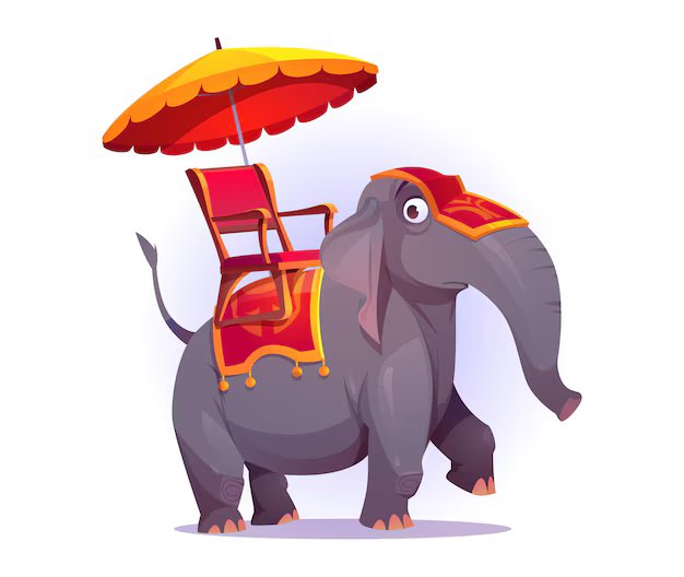 Howdāh, a chair or canopy on the back of an elephant