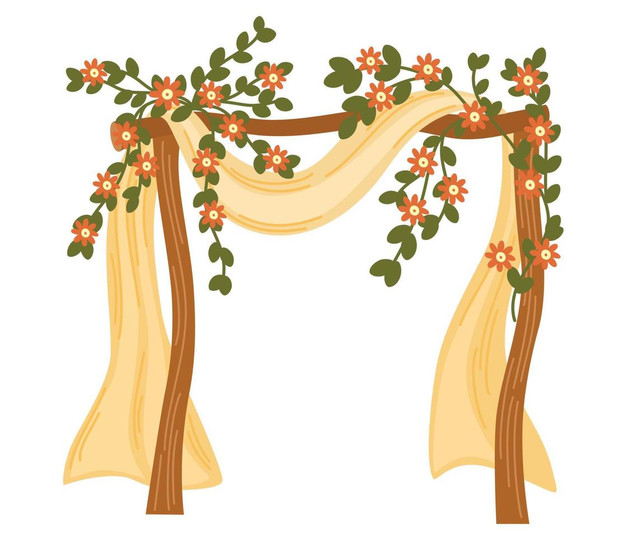 Bunting, Entrance decoration, Arch decoration
